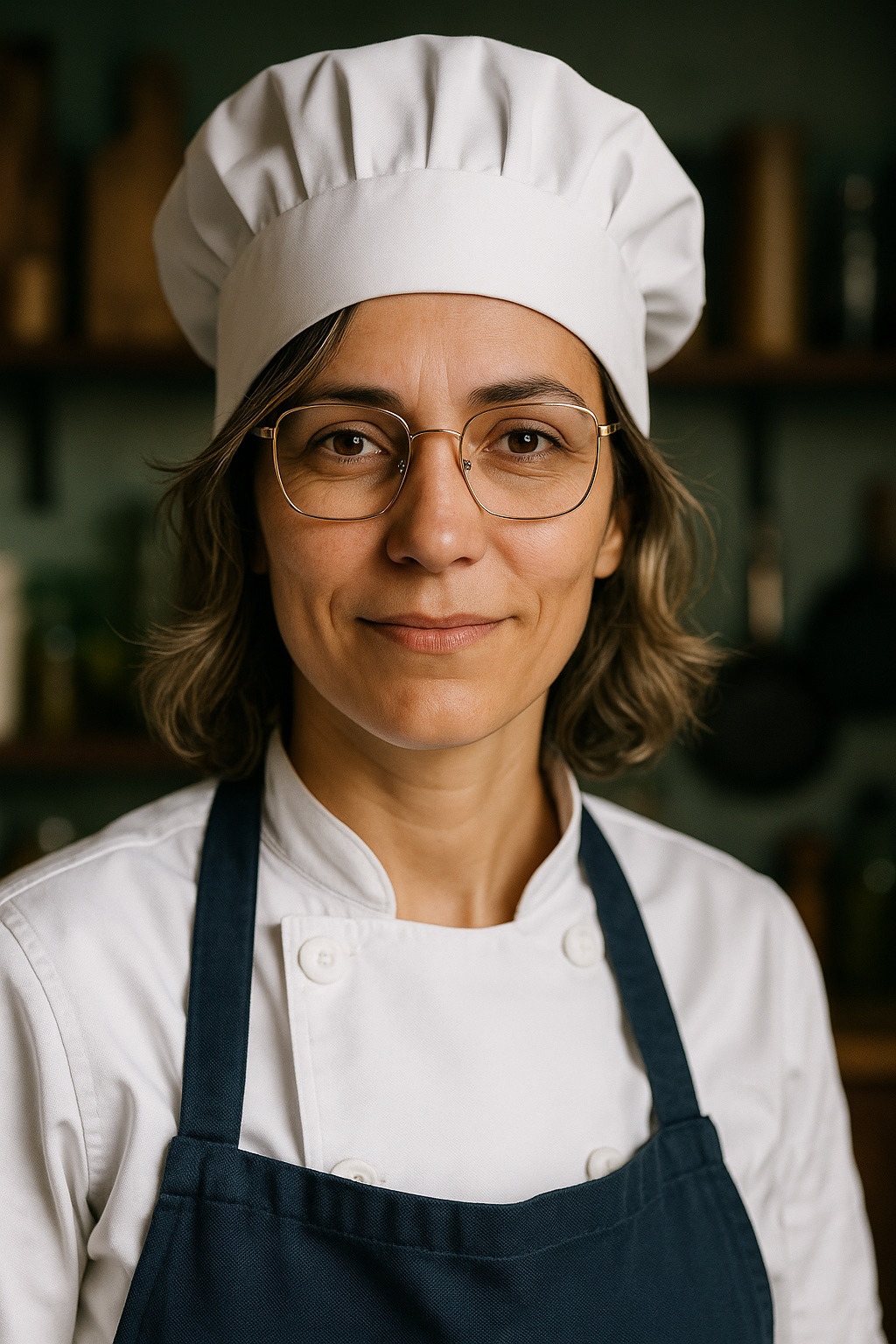 Nossa chef Lucinéia preparando marmitas